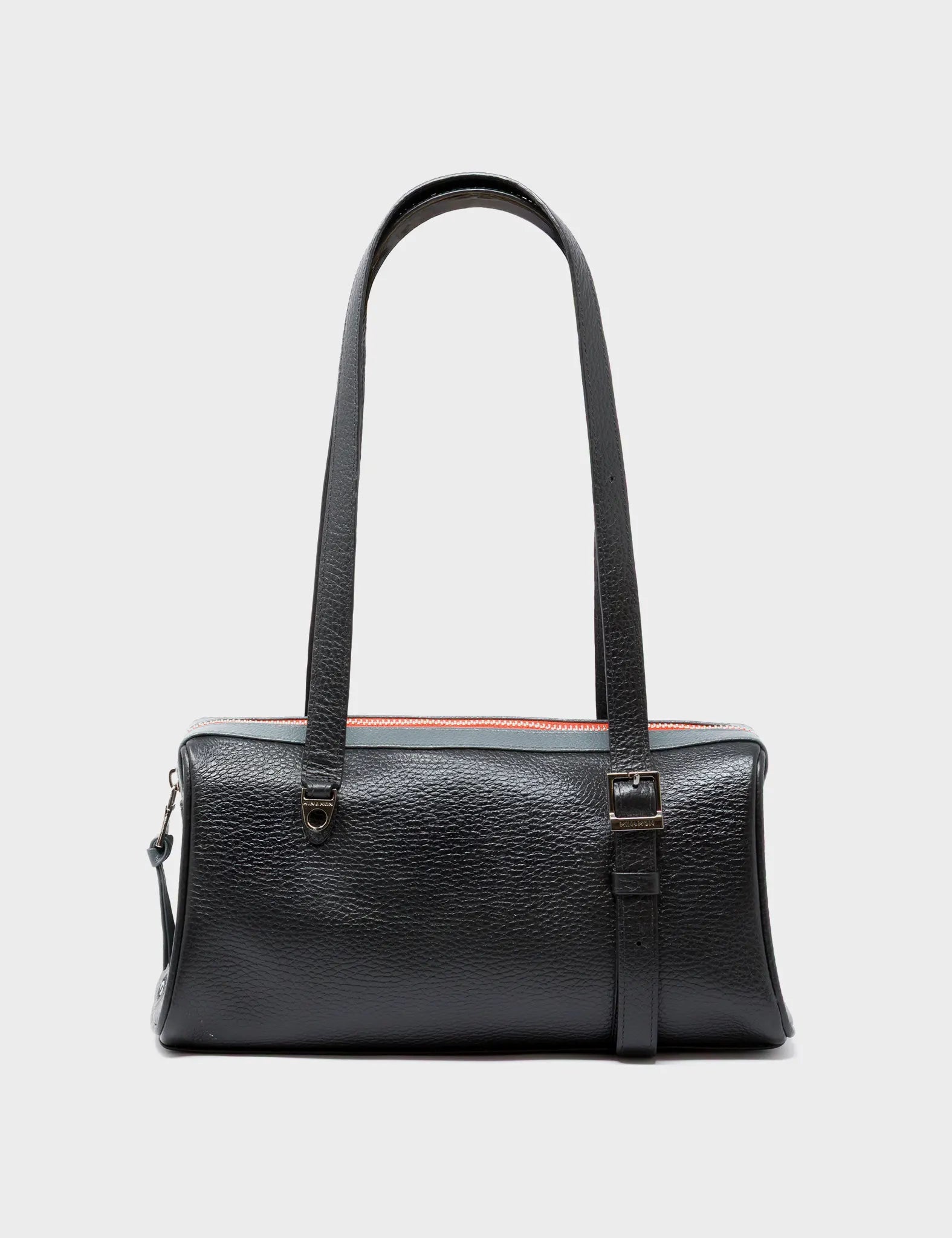 Esther Black Satchel Mini Bag - All Over Eyes Embroidery