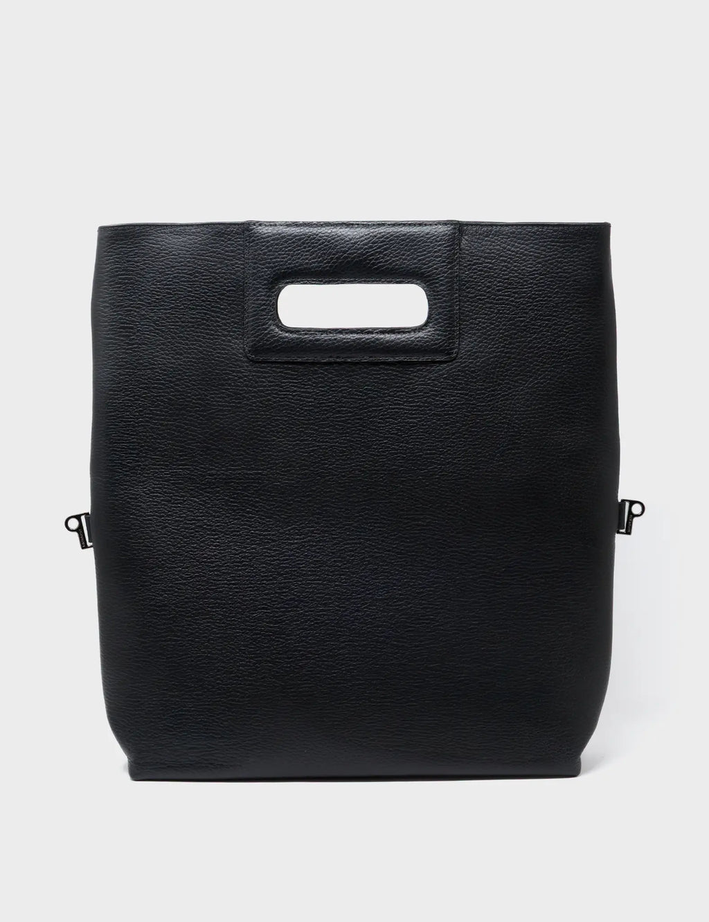 Milo Convertible Crossbody Bag - Black Leather Creatures of the Future Print