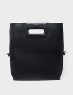 Milo Convertible Crossbody Bag - Black Leather Creatures of the Future Print