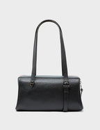 Esther Black Satchel Mini Bag - All Over Eyes Embroidery