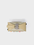 Benji Micro Crossbody Gravel Beige Leather Bag - Studs Pattern