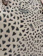 Esther Tuffet Brown Satchel Bag - Retro Tiger Design