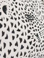 Vali Crossbody Cream and Eggshell Blue Leather Bag - Retro Tiger Embroidery