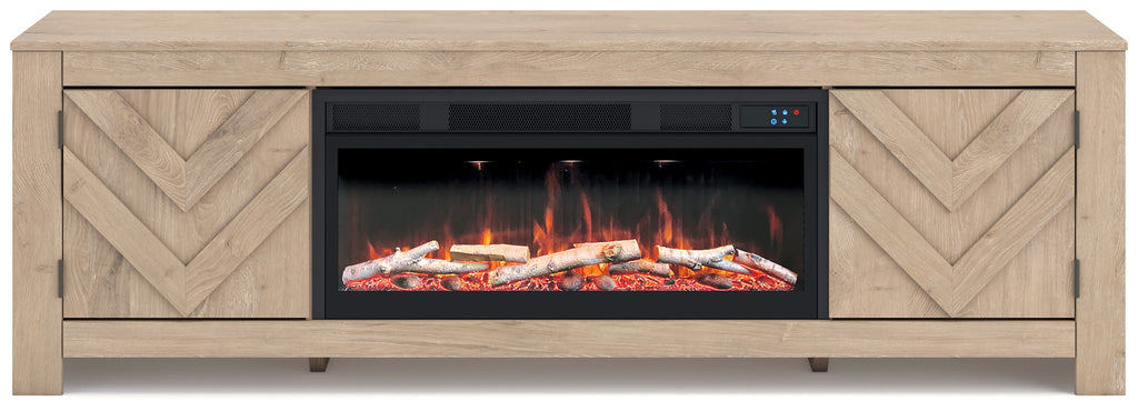 Cayboni - LG TV Stand With Fireplace Option