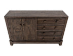 Dark Atenas - Console With 4 Drawer And 2 Doors - Brown