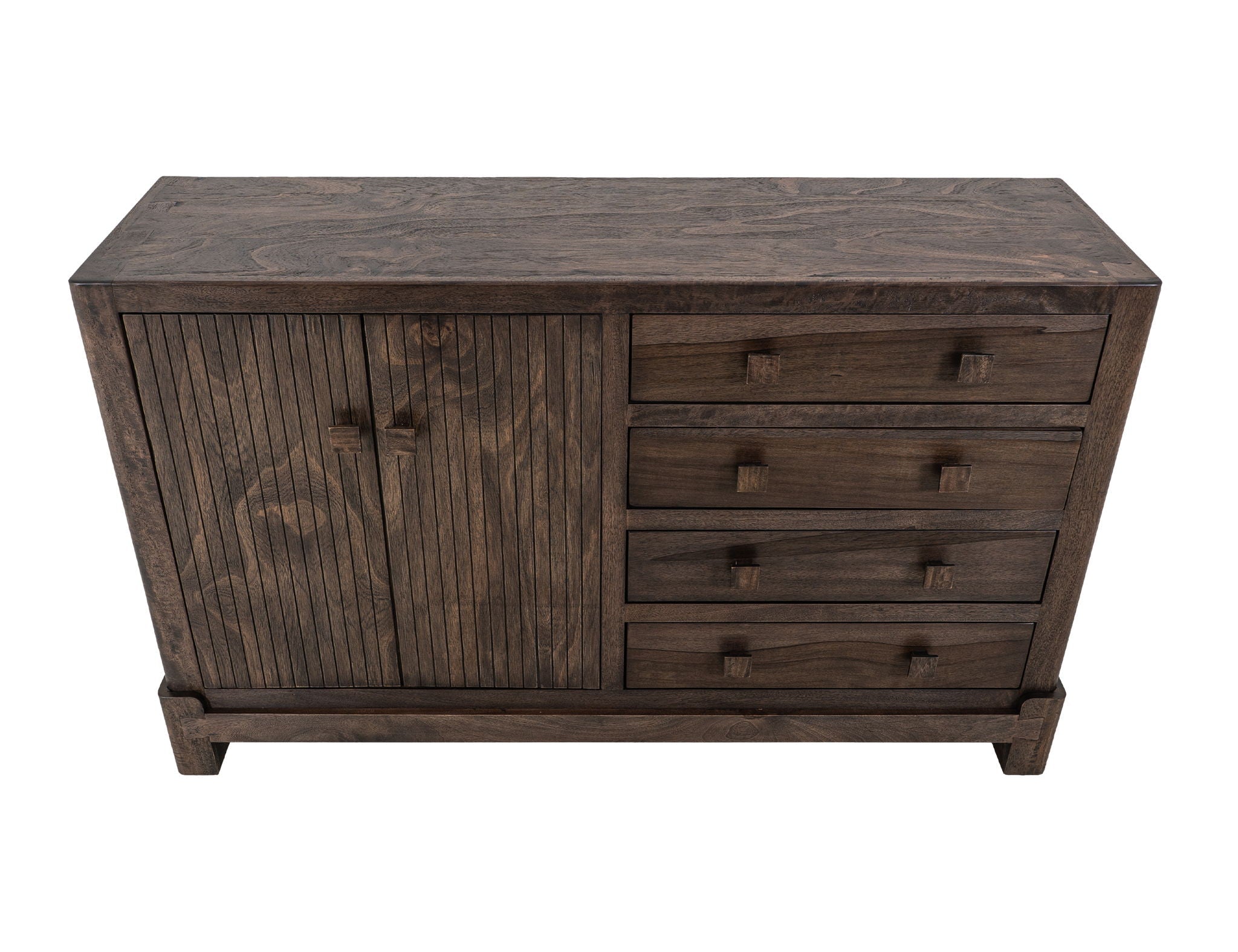 Dark Atenas - Console With 4 Drawer And 2 Doors - Brown