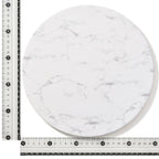 Trivet Large Round Marble White