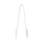 Silicone Tongs With Floating Tips Ivory