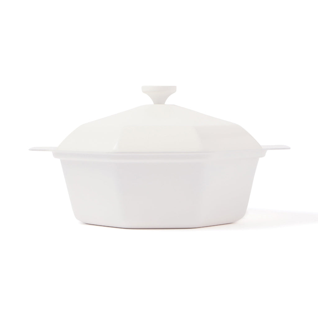 Diamond Lightweight Cooking Pot 25 cm White