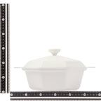 Diamond Lightweight Cooking Pot 21 cm White