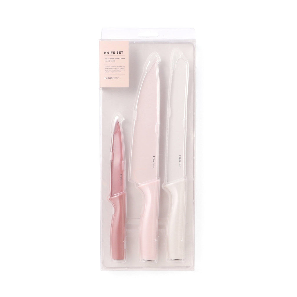 Knife Set (3 Pieces) Pink