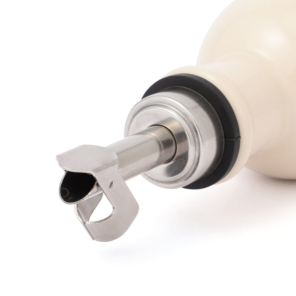 Logo Oil & Vinegar Bottle Large Ivory