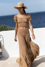 Zelda Knit Skirt or Bustier Dress Camel