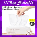 Disposable Cotton Face Towel for Sensitive Skin – 100% Pure Cotton, Wet and Dry Use, 50pcs or 100pcs