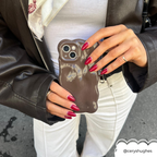 3D Bubble Phone Case - Chocolate