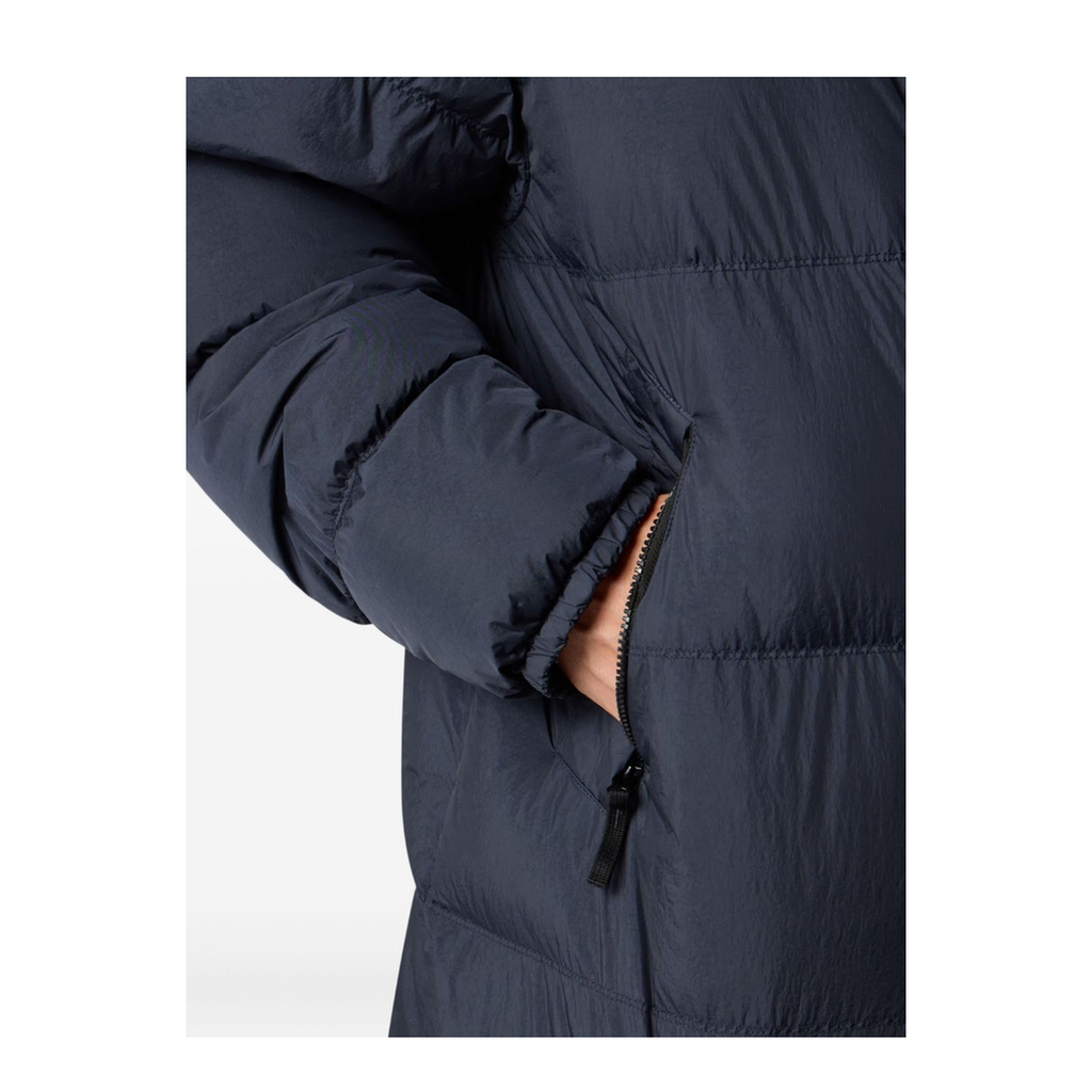 Blue Jacket With Drawstring Hood