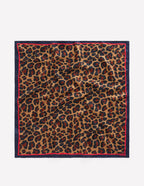 Silk Square Scarf-Multi. Cheetah Pop
