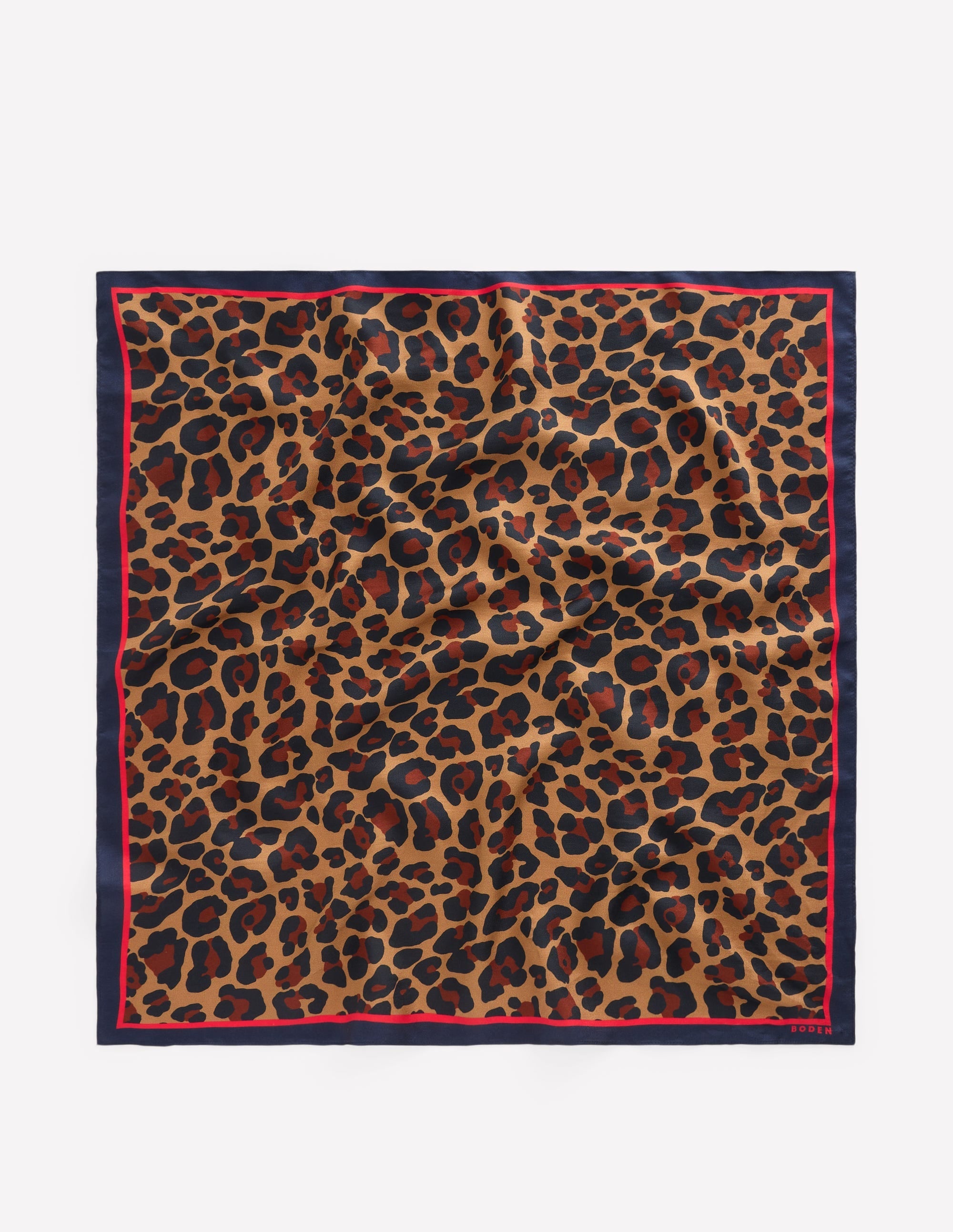 Silk Square Scarf-Multi. Cheetah Pop