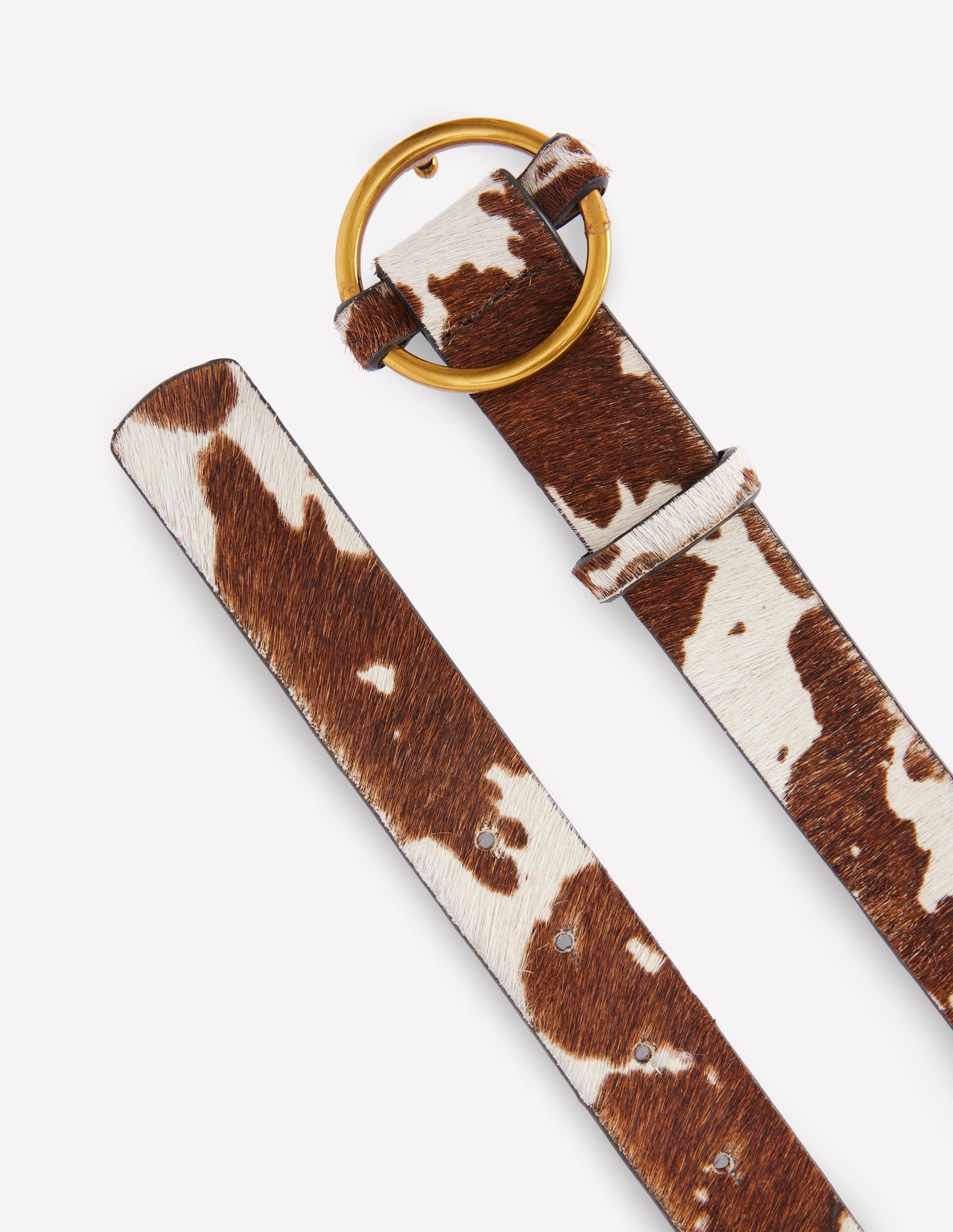 Heritage Classic Belt-Brown/Ivory