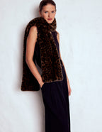 Faux Fur Scarf-Leopard