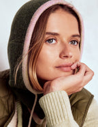 Knitted Hood-Deep Olive