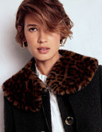 Faux Fur Collar-Leopard