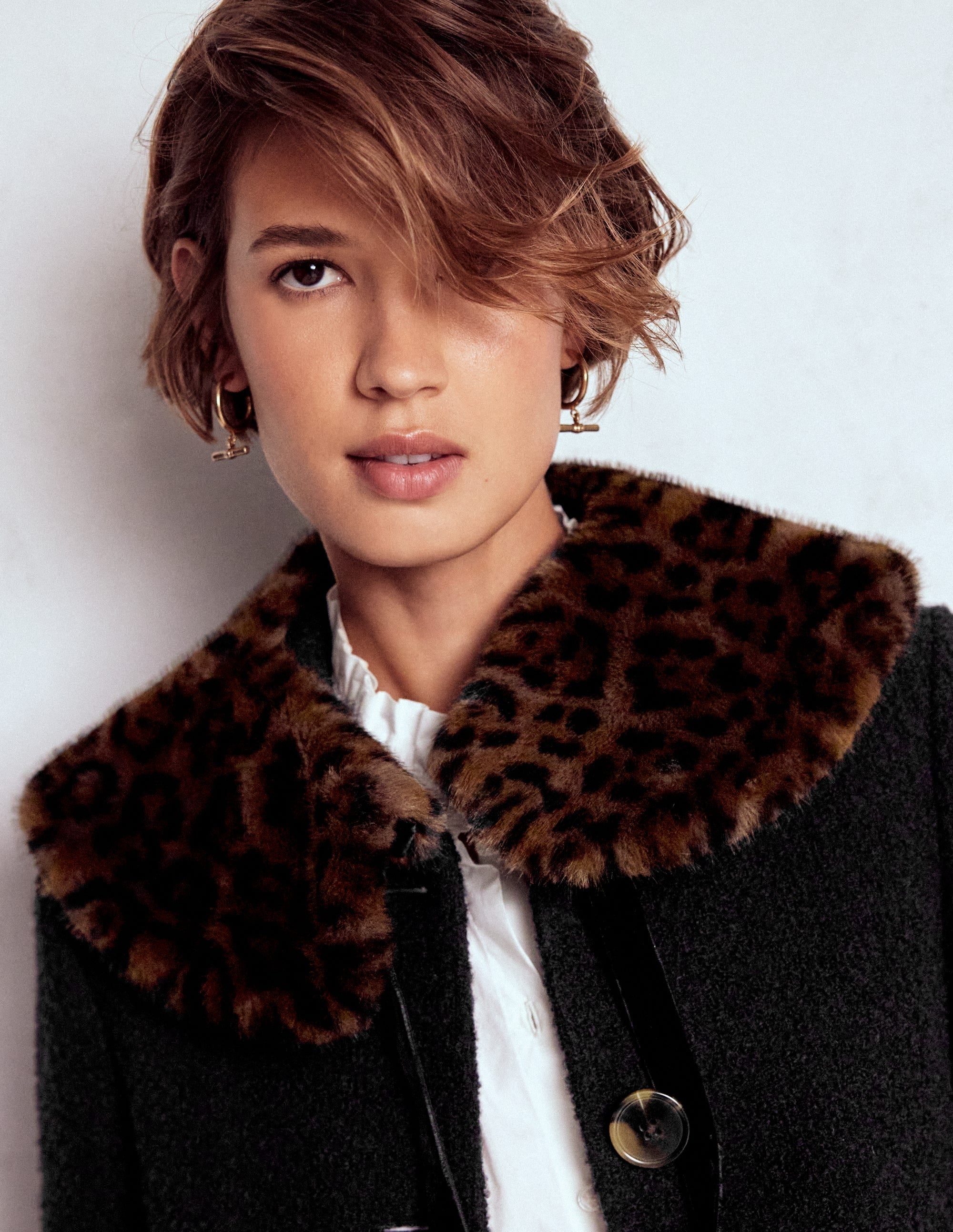 Faux Fur Collar-Leopard