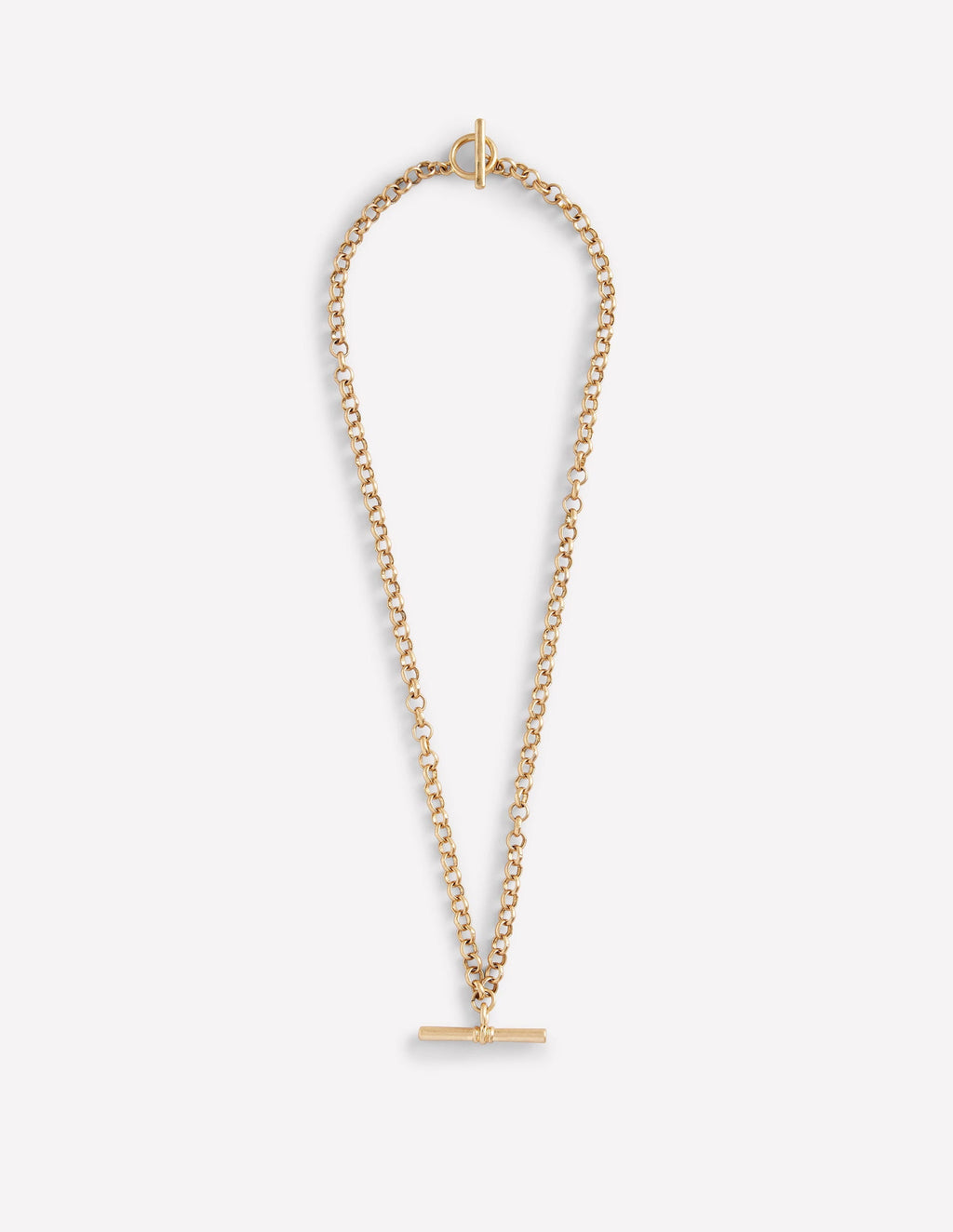 T-bar Chain Necklace-Gold Colour