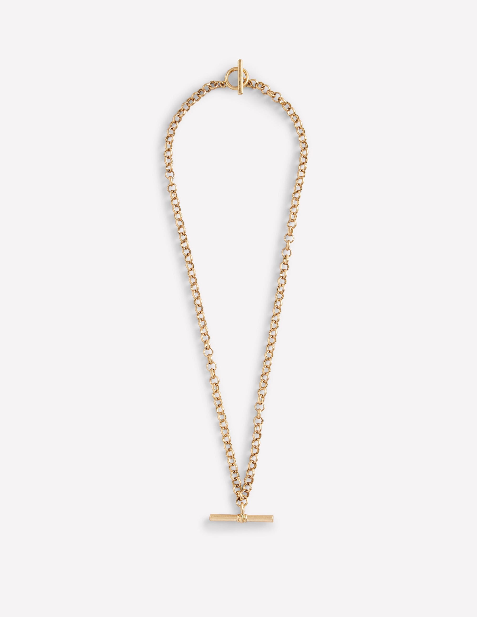 T-bar Chain Necklace-Gold Colour