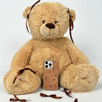 Suedette Phone Case - Bears & Bows