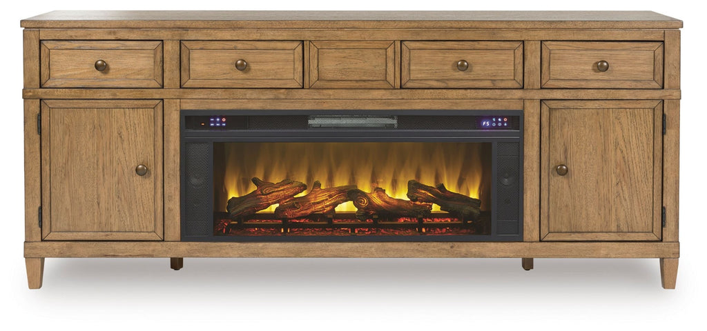 Sharlance - 81 TV Stand With Electric Fireplace
