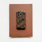 3D Bubble Phone Case - Chocolate