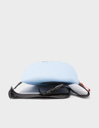 Harold Fanny Pack Cerulean Blue Leather - All Over Eyes Embroidery 