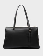 Esther Large Black Duffle Bag - Tiger Rumble Embroidery