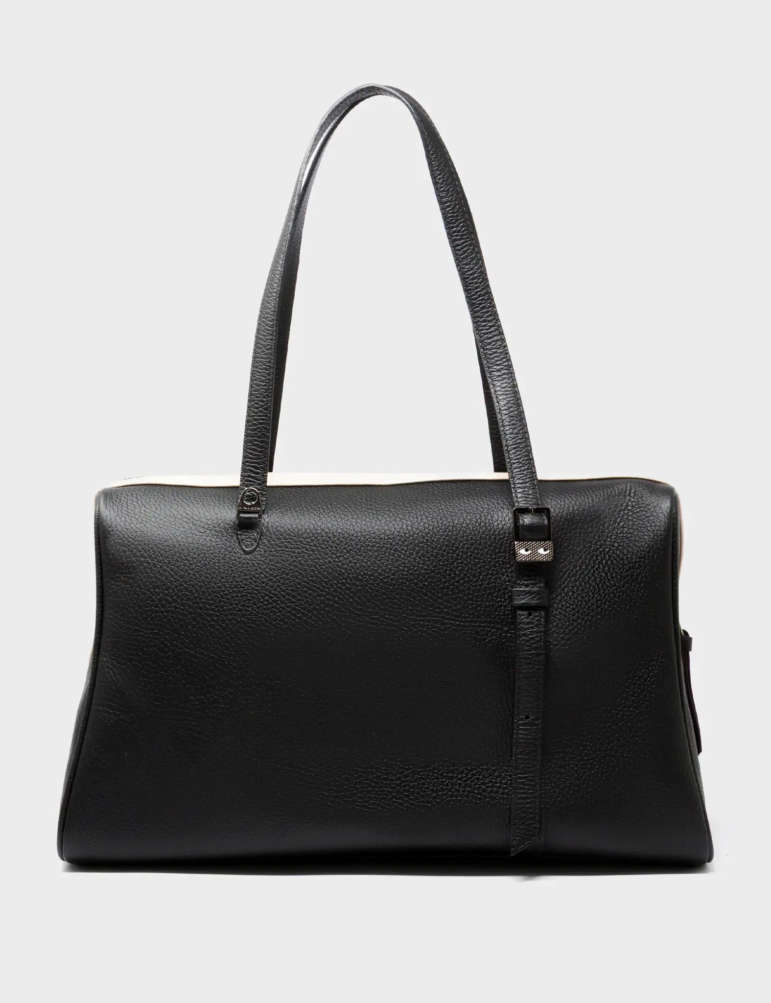 Esther Large Black Duffle Bag - Tiger Rumble Embroidery