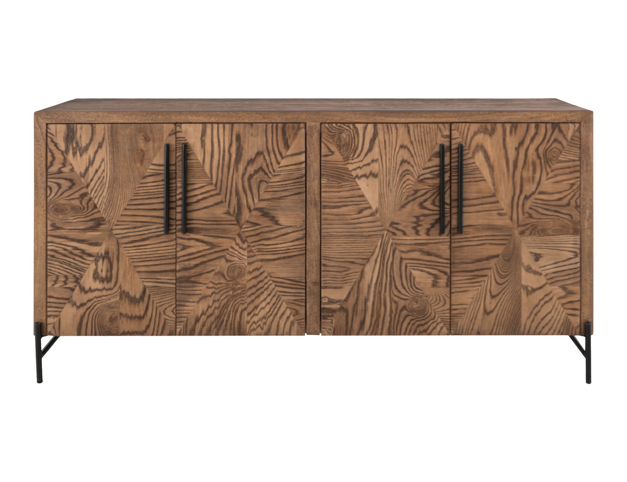 Verona - 4-Door Console - Renwick Oak Brown