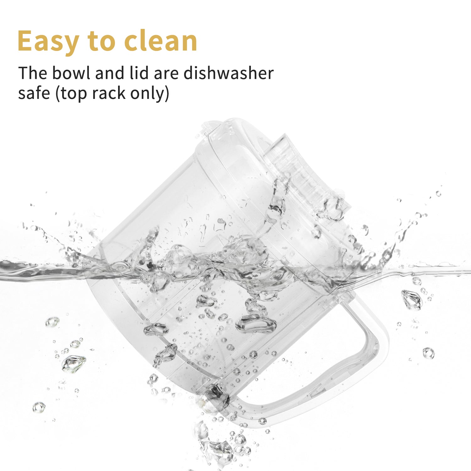 La Reveuse Electric Mini Food Processor with 200 Watts.2-Cup Prep Bowl for Mincing.Chopping.Grinding.Blending.Pureeing.White