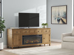 Sharlance - 81 TV Stand With Electric Fireplace