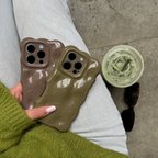 3D Bubble Phone Case - Pistachio