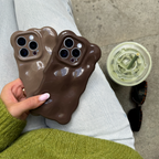 3D Bubble Phone Case - Mocha