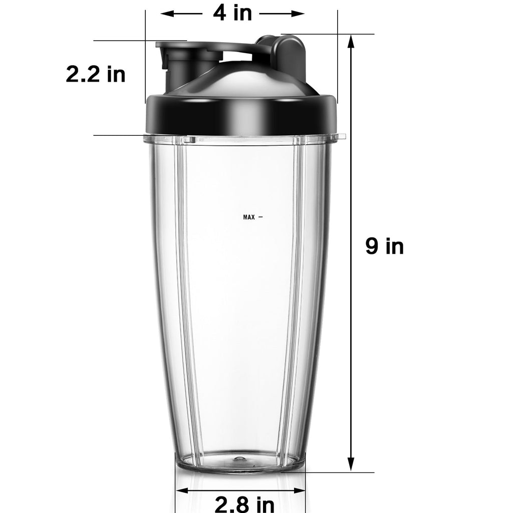 24 oz BPA Free Portable Sports Bottle Cup with Travel Lid Fits for La Reveuse Blender 1803S 1803G