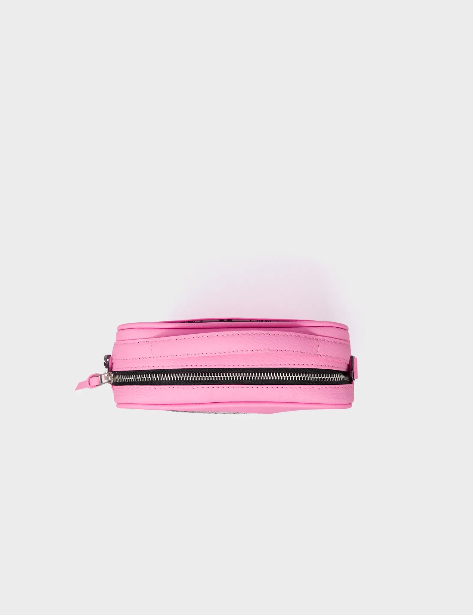 Verto Soft Neon Pink Leather Crossbody Bag - Winged Tiger Embroidery