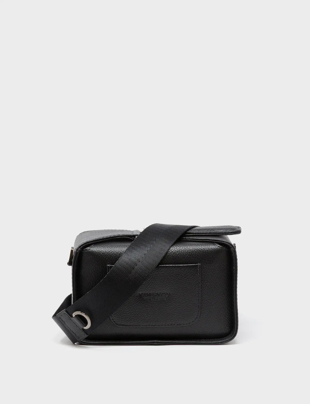 Benji Micro Crossbody Black Leather Bag - Studs Pattern