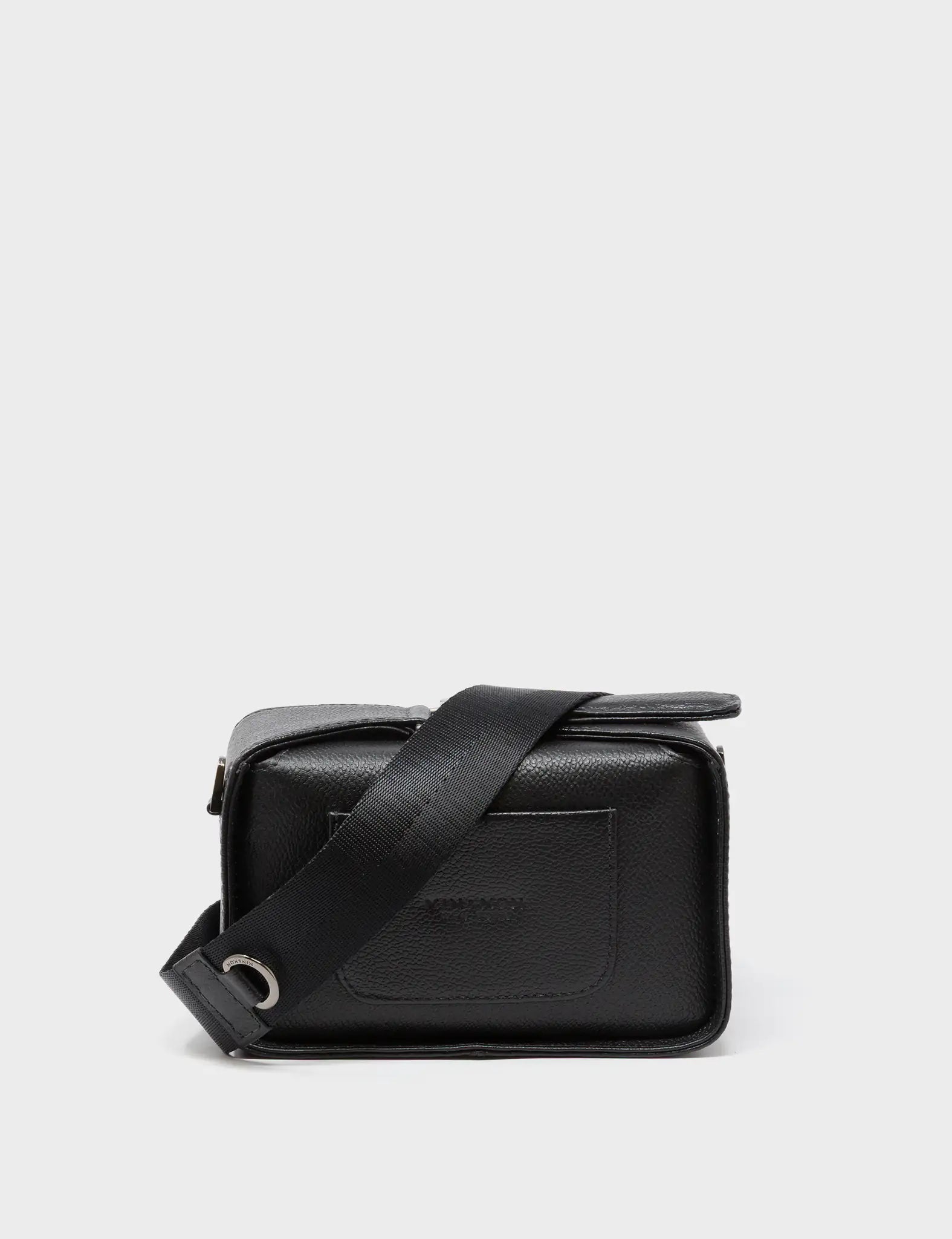 Benji Micro Crossbody Black Leather Bag - Studs Pattern