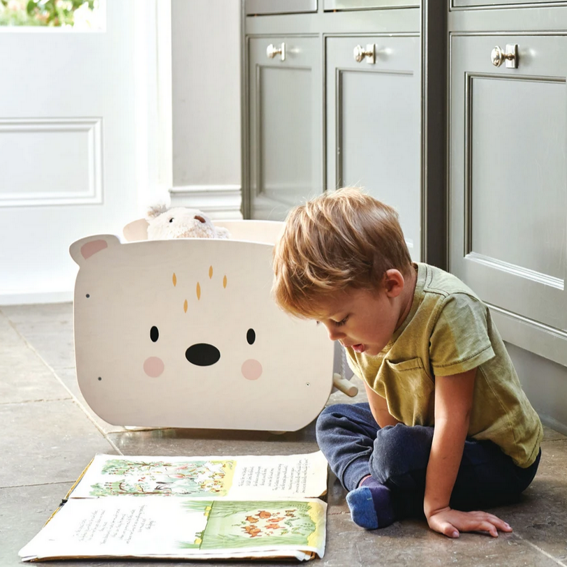 Pull Along Bear Cart