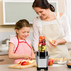 La Reveuse Personal Intellgent Blender 1000W Powerful Motor Ice Crusher With Travel Lid BPA Free - 24oz Portable Sports Bottle Golden Stainless Steel Blade - SILVER LARB1803G