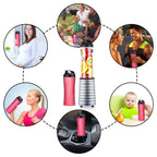 La Reveuse Smoothies Blender 300 Watt with 18 oz BPA Free Portable Travel Sports Bottle (Silver)