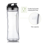 La Reveuse Smoothies Blender 300 Watt with 18 oz BPA Free Portable Travel Sports Bottle (Silver)
