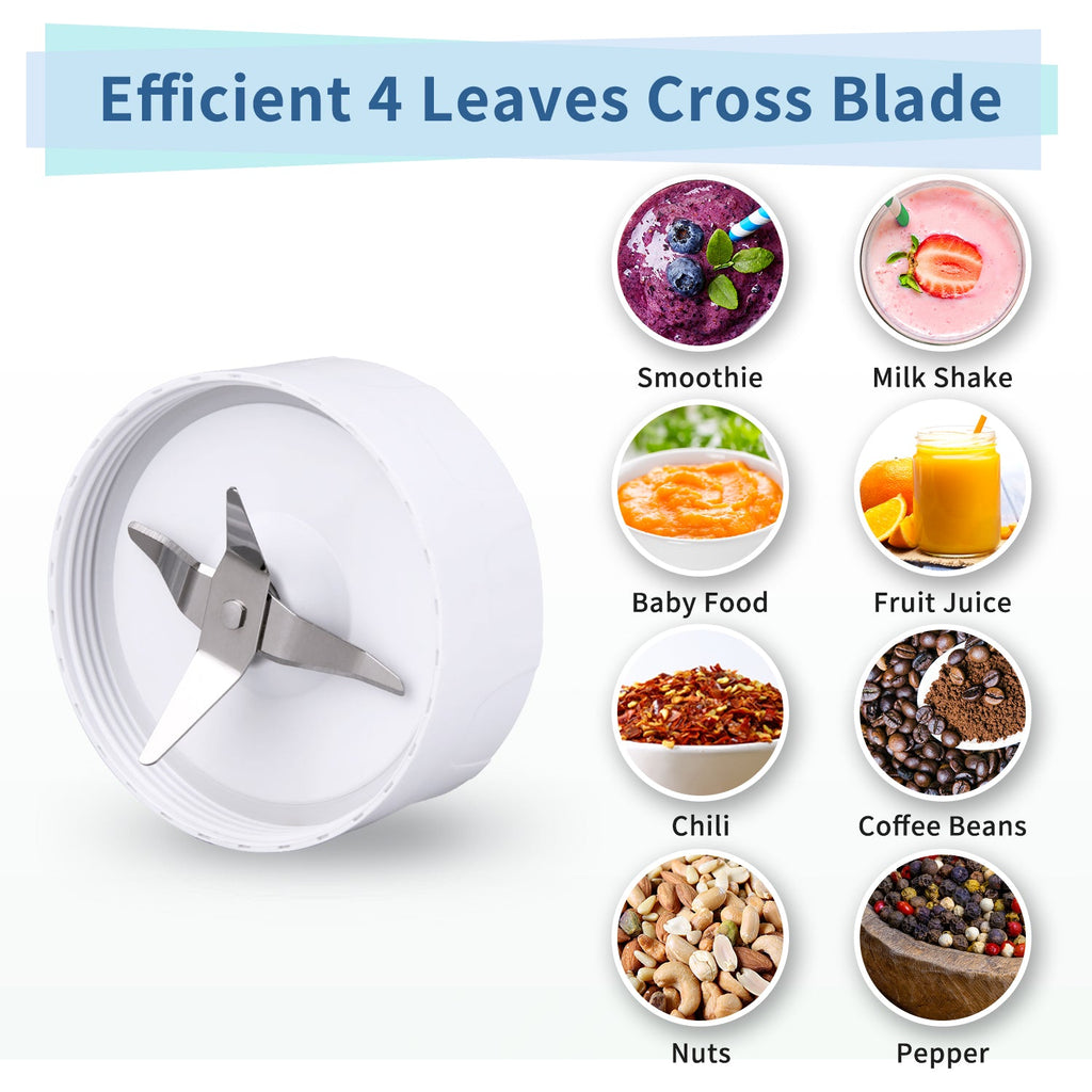 La Reveuse Personal Size Blender 250 Watts Power for Shakes Smoothies Seasonings Sauces with 1 Piece 15 oz Cup.1 Piece 10 oz Mug.BPA Free