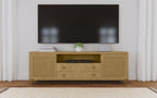 Arini - Rattan Cane 2-Door TV Stand Media Console